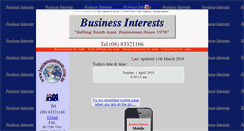 Desktop Screenshot of businessinterests.com.au